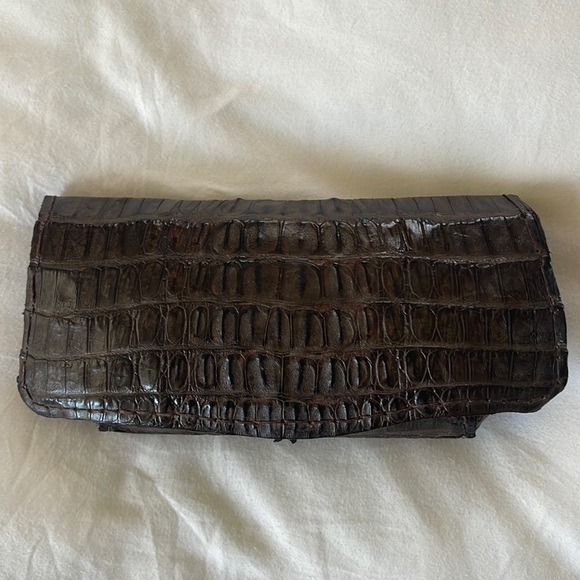 Genuine Alligator Clutch - Picture 1 of 3